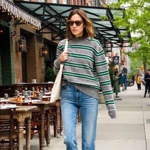 NWT J.Crew oversized stripe sweater, v Alexa Chung